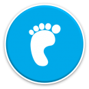 environmentally friendly icon - foot