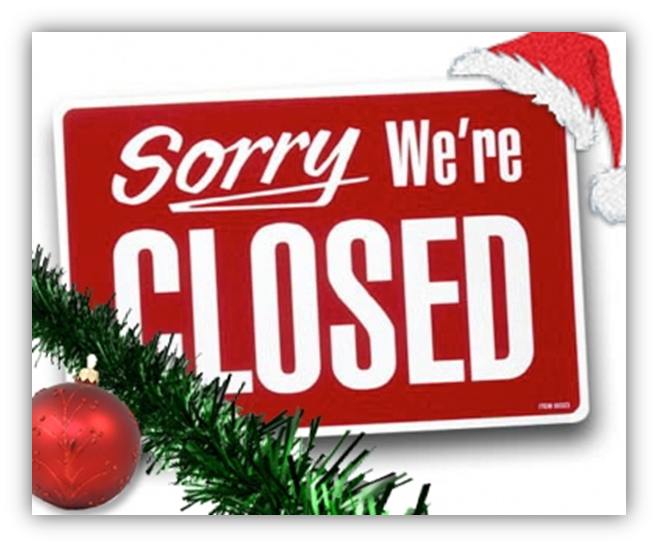 Closed for Christmas Sign