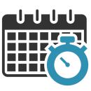 timesheets - calendar and stopwatch