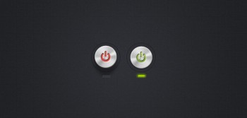 Red and green power button